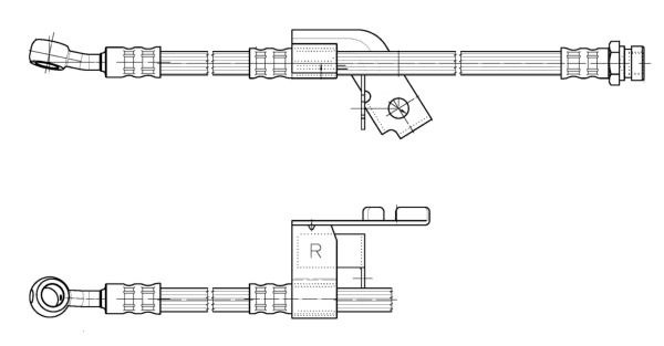 CEF Тормозной шланг 512630