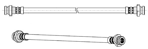 CEF Тормозной шланг 512646