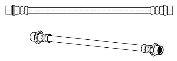 CEF Тормозной шланг 512729