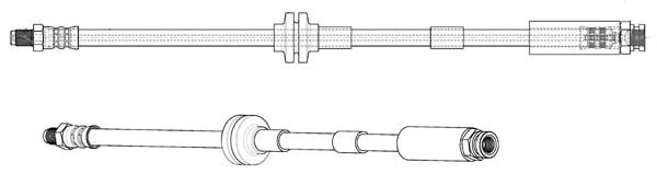 CEF Тормозной шланг 512737