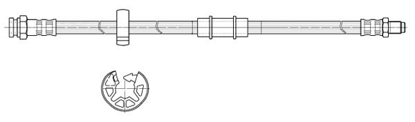 CEF Тормозной шланг 516878