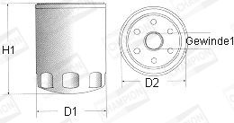 CHAMPION Õlifilter F123/606