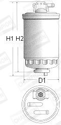 CHAMPION Kütusefilter L117/606