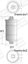 CHAMPION Топливный фильтр L203/606