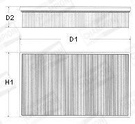 CHAMPION Õhufilter U522/606