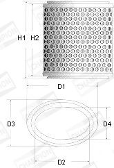 CHAMPION Õhufilter W178/606