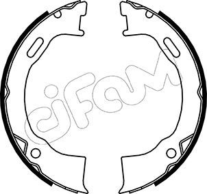 CIFAM Комплект тормозных колодок, стояночная тормозная с 153-146