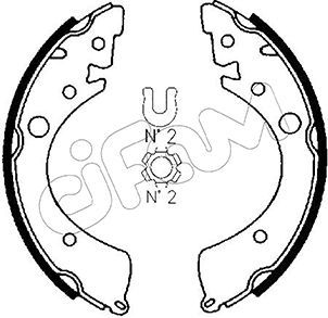 CIFAM Piduriklotside komplekt 153-151