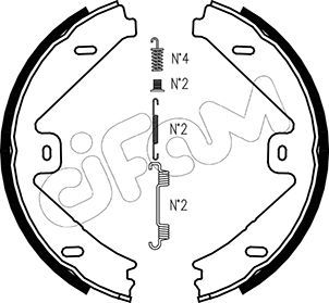 CIFAM Piduriklotside komplekt,seisupidur 153-250K