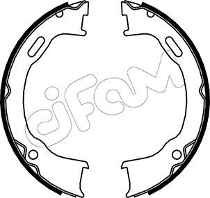 CIFAM Комплект тормозных колодок, стояночная тормозная с 153-364
