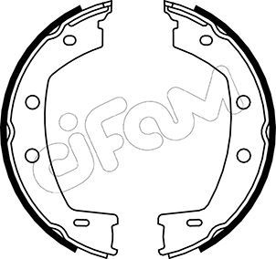CIFAM Комплект тормозных колодок, стояночная тормозная с 153-374