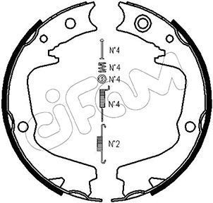 CIFAM Piduriklotside komplekt,seisupidur 153-387K