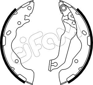 CIFAM Комплект тормозных колодок 153-504