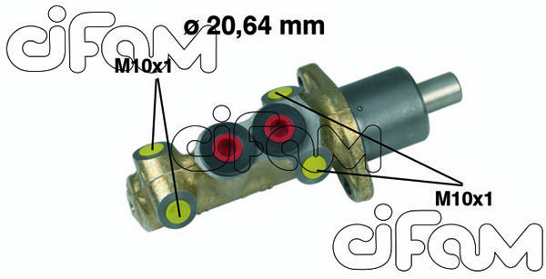 CIFAM Главный тормозной цилиндр 202-059