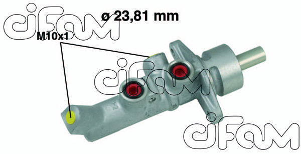 CIFAM Главный тормозной цилиндр 202-647