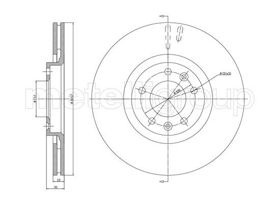 CIFAM Piduriketas 800-1037C