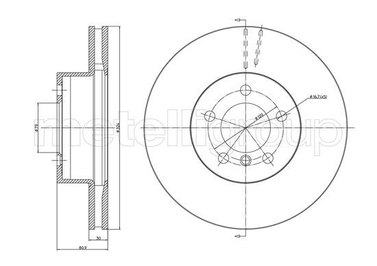 CIFAM Piduriketas 800-1068C