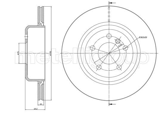 CIFAM Piduriketas 800-1281C