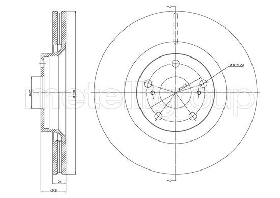 CIFAM Piduriketas 800-1333C