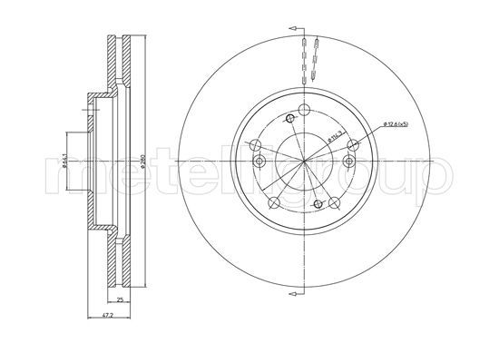 CIFAM Piduriketas 800-1373C