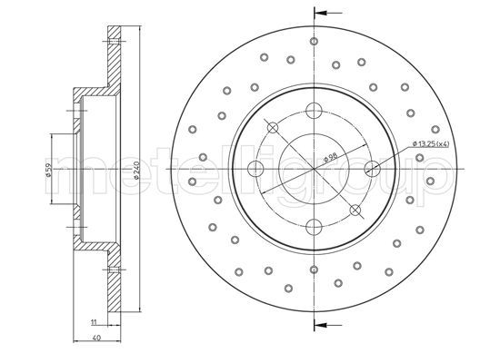 CIFAM Piduriketas 800-1410FC