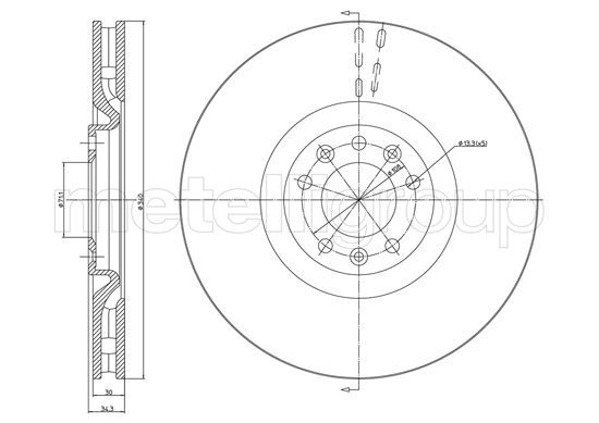 CIFAM Piduriketas 800-1415C