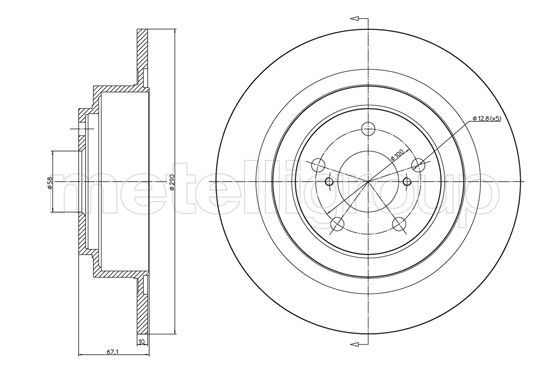 CIFAM Piduriketas 800-1544C