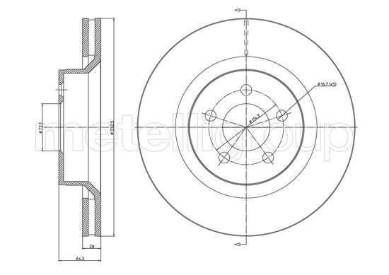 CIFAM Piduriketas 800-1593C