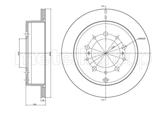 CIFAM Piduriketas 800-1661C