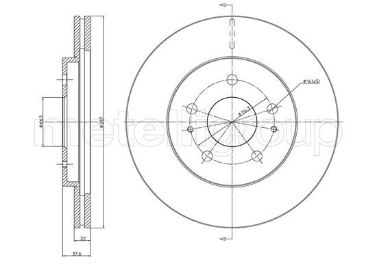 CIFAM Piduriketas 800-1687C