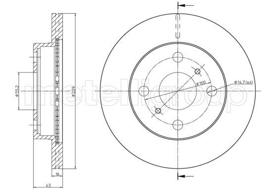 CIFAM Piduriketas 800-1735