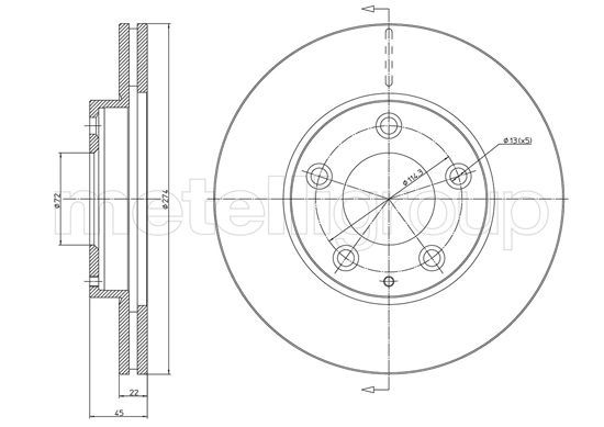 CIFAM Piduriketas 800-1737C