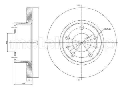 CIFAM Piduriketas 800-570