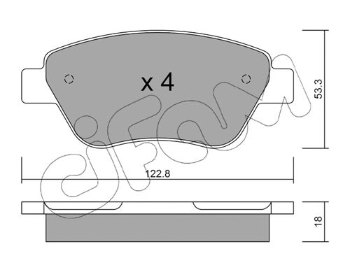 CIFAM Piduriklotsi komplekt,ketaspidur 822-321-1