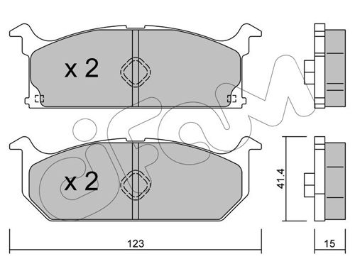 CIFAM Piduriklotsi komplekt,ketaspidur 822-416-0