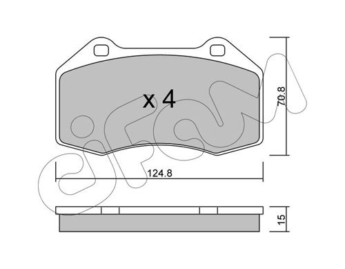 CIFAM Piduriklotsi komplekt,ketaspidur 822-651-0