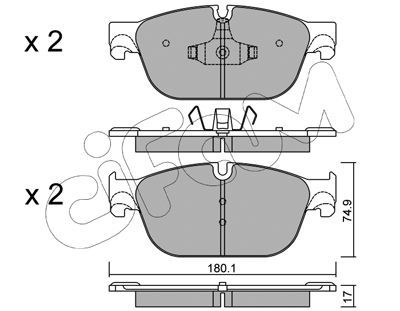 CIFAM Piduriklotsi komplekt,ketaspidur 822-854-0