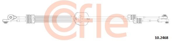 COFLE Трос, ступенчатая коробка передач 10.2468