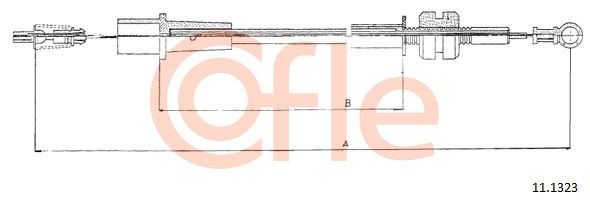 COFLE Тросик газа 11.1323