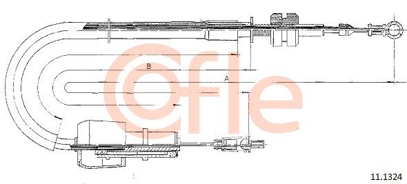 COFLE Тросик газа 11.1324