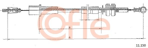 COFLE Тросик газа 11.150