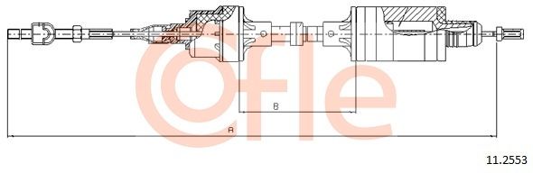 COFLE Трос, управление сцеплением 11.2553