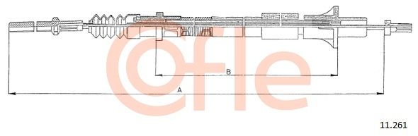 COFLE Трос, управление сцеплением 11.261