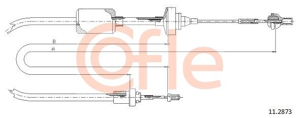 COFLE Трос, управление сцеплением 11.2873