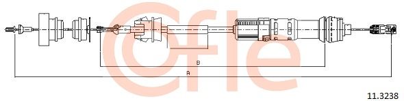 COFLE Трос, управление сцеплением 11.3238
