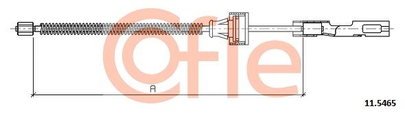 COFLE Тросик, cтояночный тормоз 11.5465