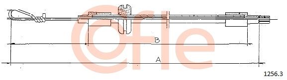 COFLE Mootorikapoti trossid 1256.3