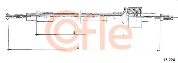 COFLE Трос, управление сцеплением 15.224