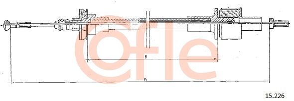 COFLE Трос, управление сцеплением 15.226