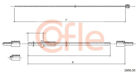 COFLE Mootorikapoti trossid 1606.50